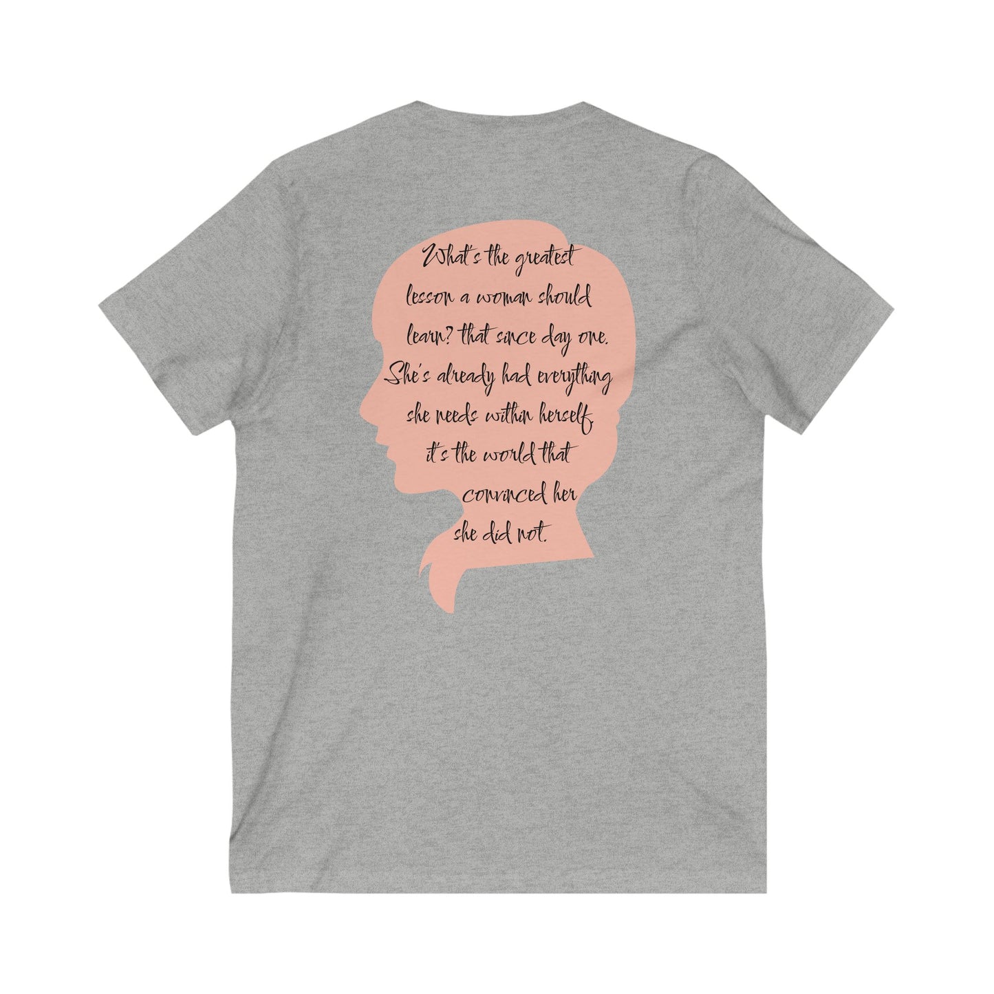 Inspirational Unisex V-Neck Tee - 'You Are' Motivational Quote - DiRoMi
