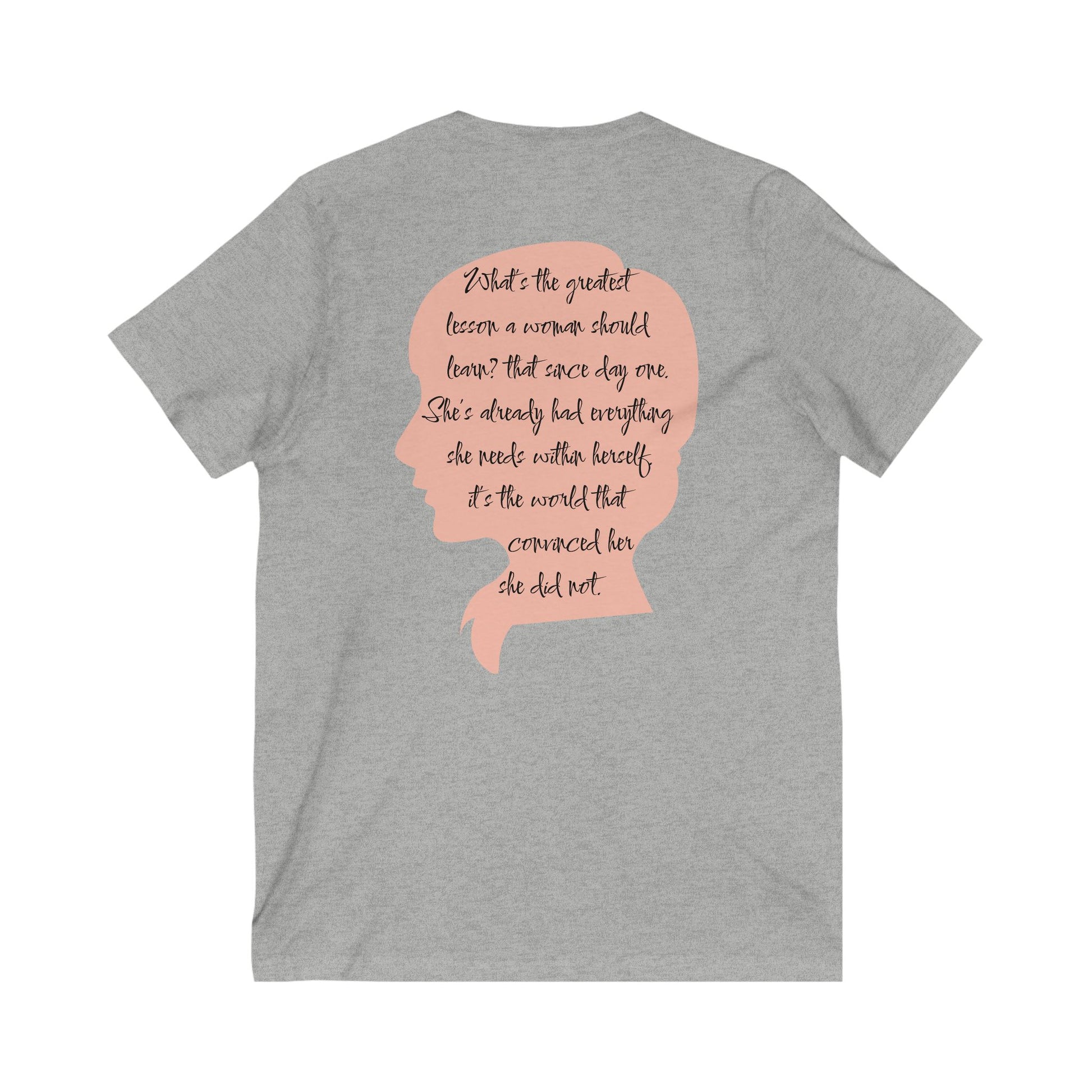 Inspirational Unisex V-Neck Tee - 'You Are' Motivational Quote - DiRoMi
