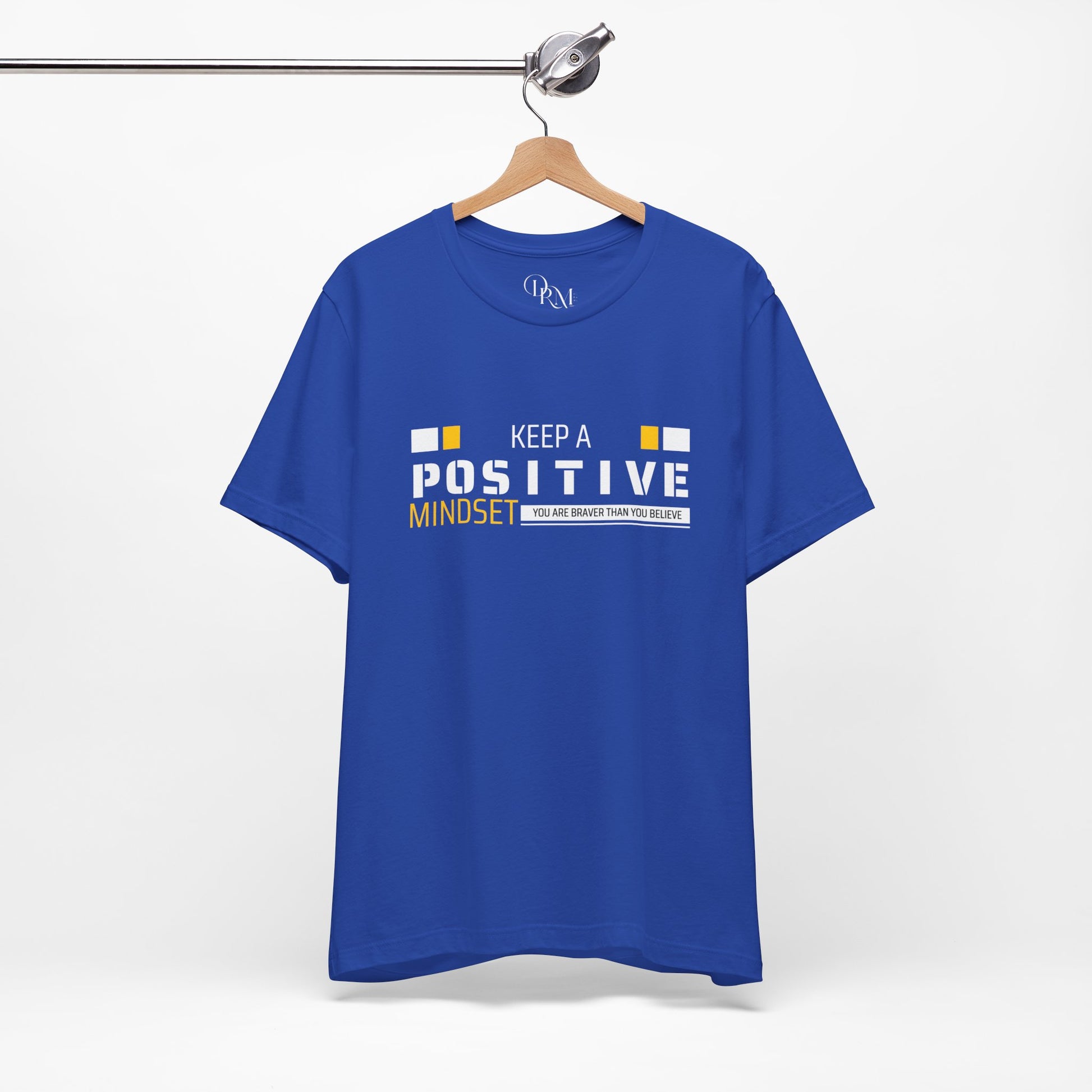 Keep a Positive Mindset Tee - Unisex Jersey Short Sleeve Shirt for Motivational Vibes - DiRoMi