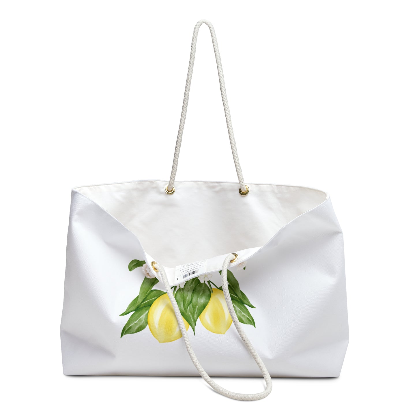 Lemon Floral Weekender Bag - Stylish Travel Tote for Summer Getaways