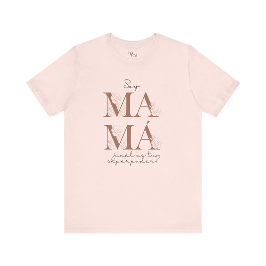 Mamá: Mother's day gift, Mother, Mom Life Unisex Tee - Perfect for Mother's Day, Soft and Comfortable T-Shirt. Mom shirts - DiRoMi