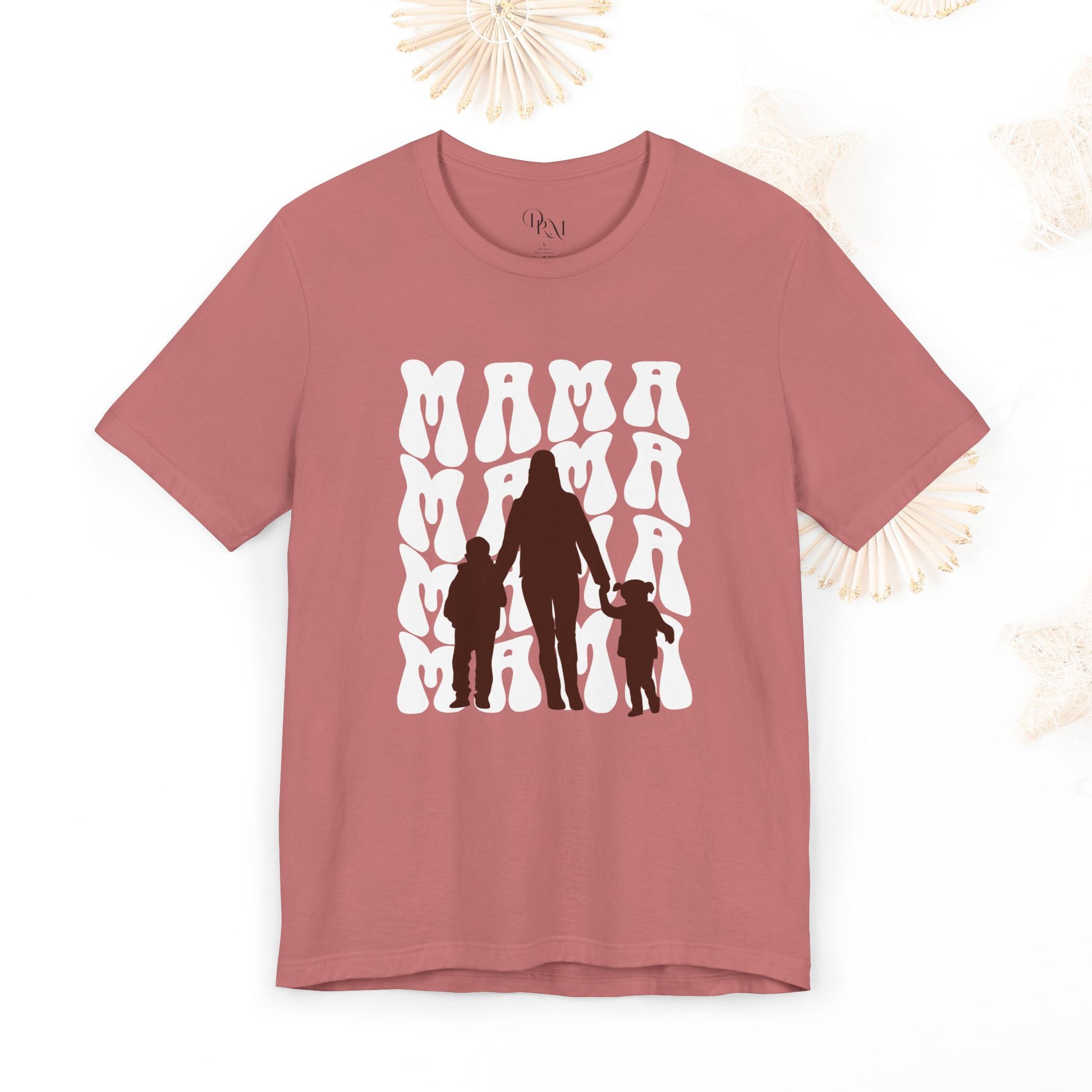 Mama Family Tee | Cute Mom Shirt, T-Shirt for Mother's Day, Gifts for Moms, Casual Wear, Cute Graphic Tee, Mother Shirt - DiRoMi