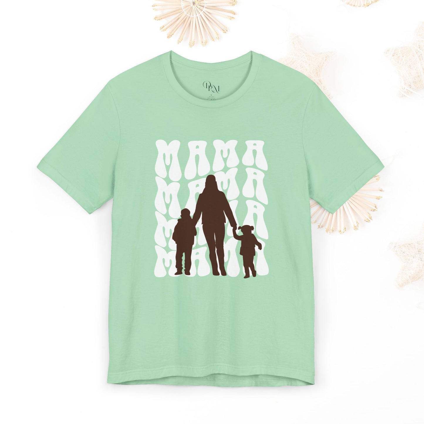 Mama Family Tee | Cute Mom Shirt, T-Shirt for Mother's Day, Gifts for Moms, Casual Wear, Cute Graphic Tee, Mother Shirt - DiRoMi