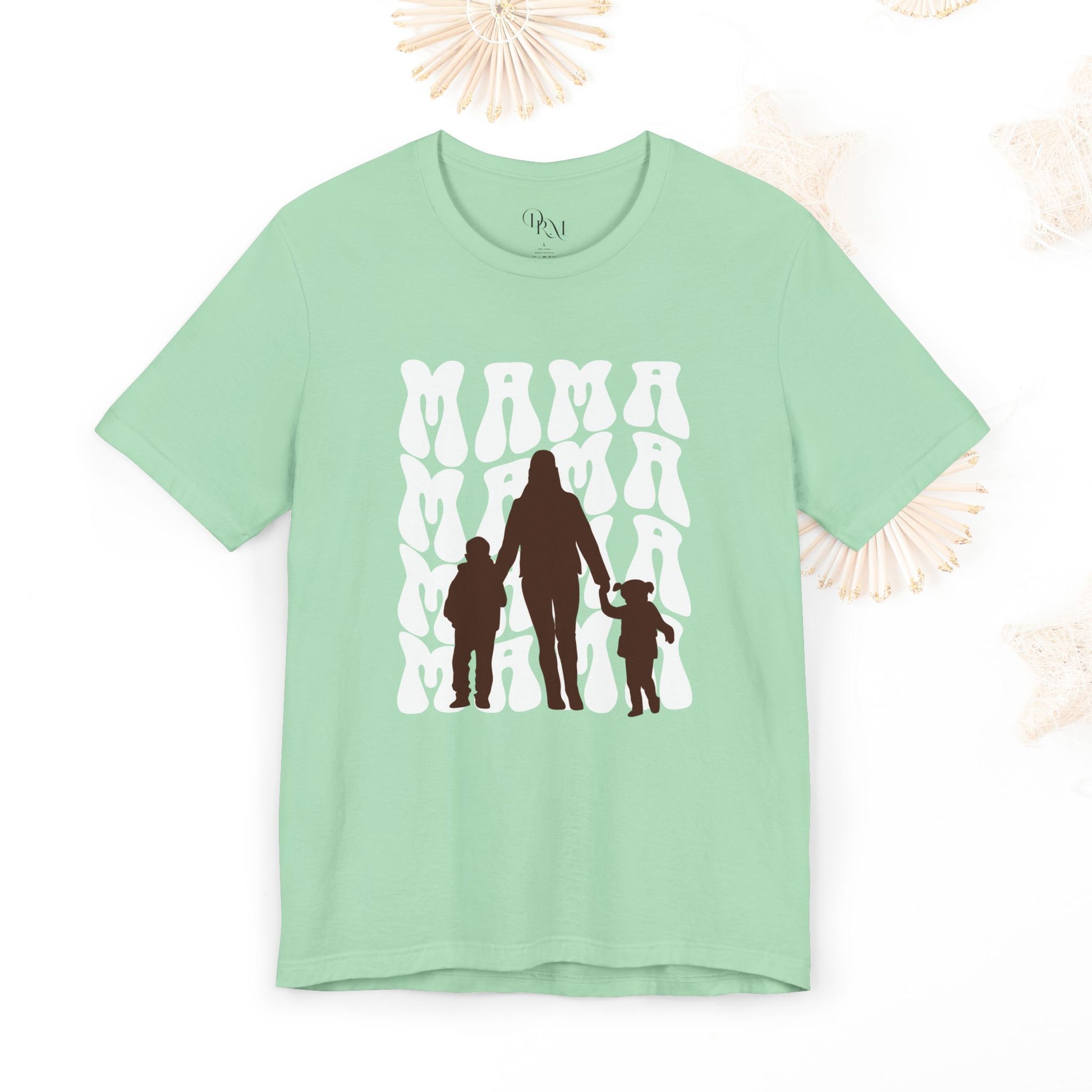 Mama Family Tee | Cute Mom Shirt, T-Shirt for Mother's Day, Gifts for Moms, Casual Wear, Cute Graphic Tee, Mother Shirt - DiRoMi