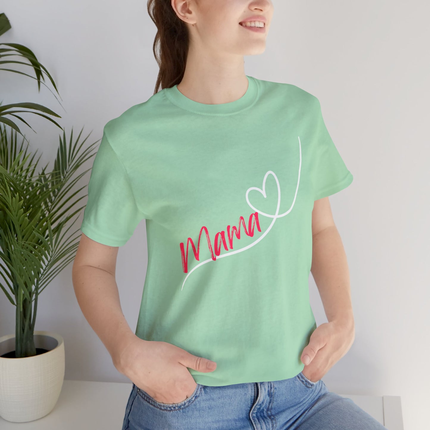 Mama Short Sleeve Tee - Cute Gift for Moms, Mother's Day Apparel, Mommy Shirt, Casual Wear, Mom Life Style, Mother's day - DiRoMi