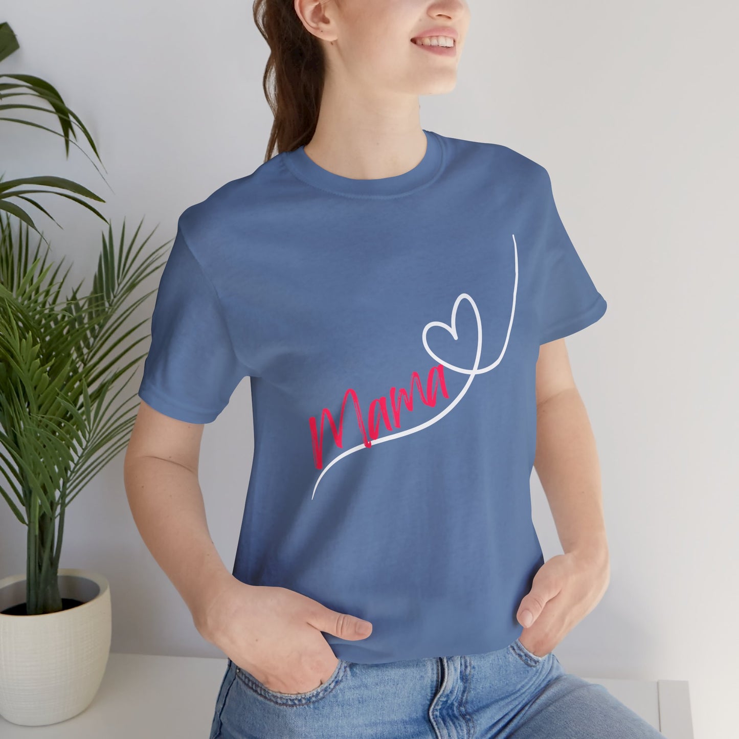 Mama Short Sleeve Tee - Cute Gift for Moms, Mother's Day Apparel, Mommy Shirt, Casual Wear, Mom Life Style, Mother's day - DiRoMi