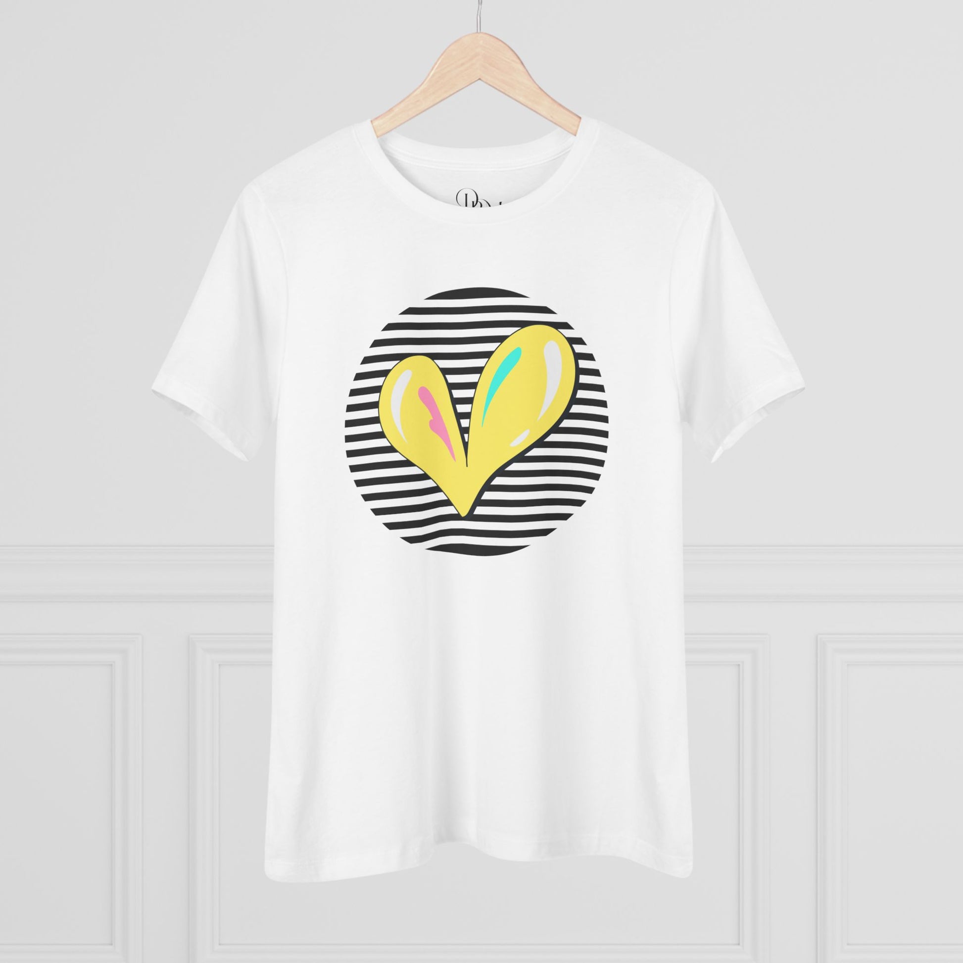 Maximalist Heart Graphic Tee for Women - Soft Cotton T-Shirt, women shirt - DiRoMi