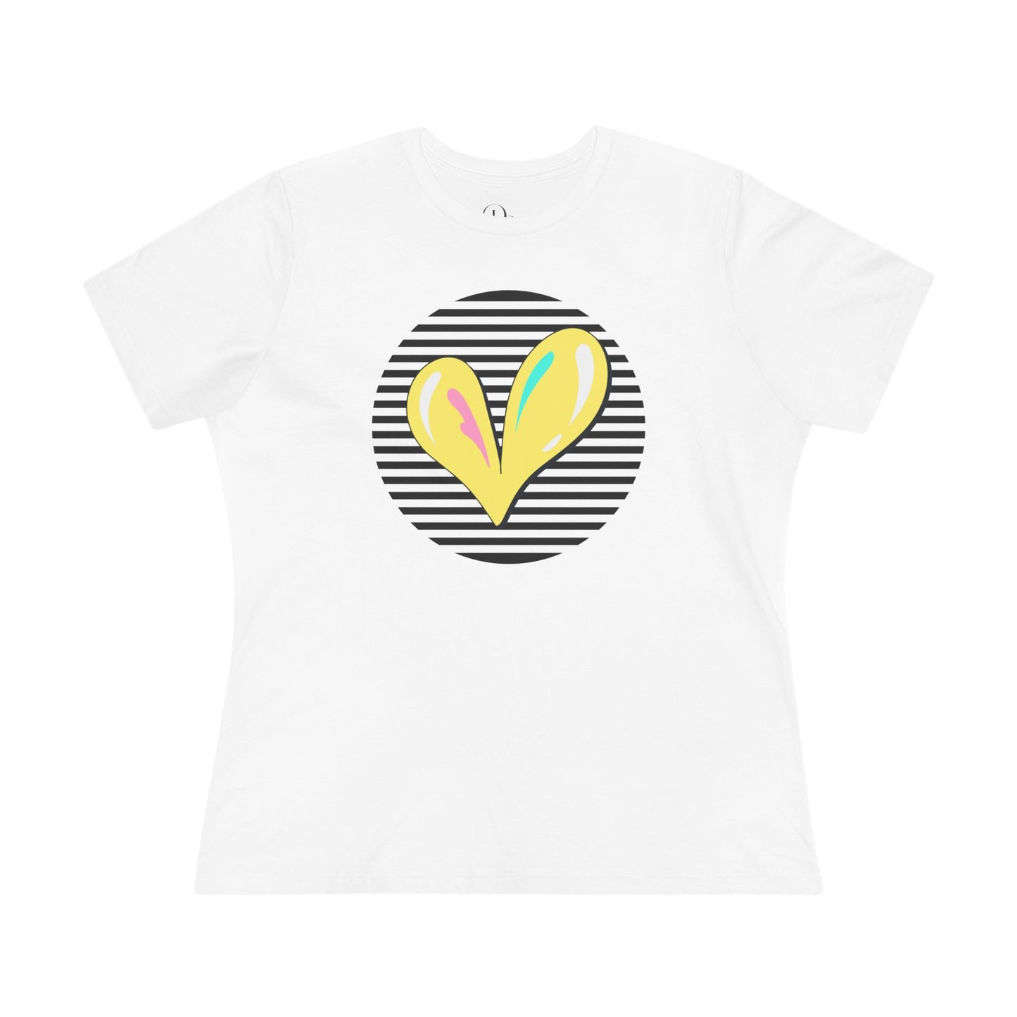 Maximalist Heart Graphic Tee for Women - Soft Cotton T-Shirt, women shirt - DiRoMi