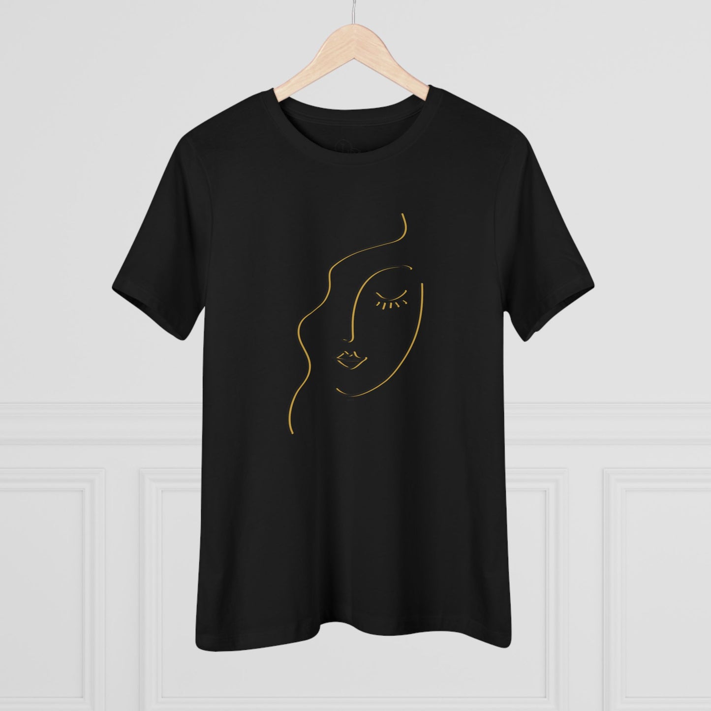 Minimalist Face Women's Cotton Tee - Chic & Comfortable Daily Wear - DiRoMi