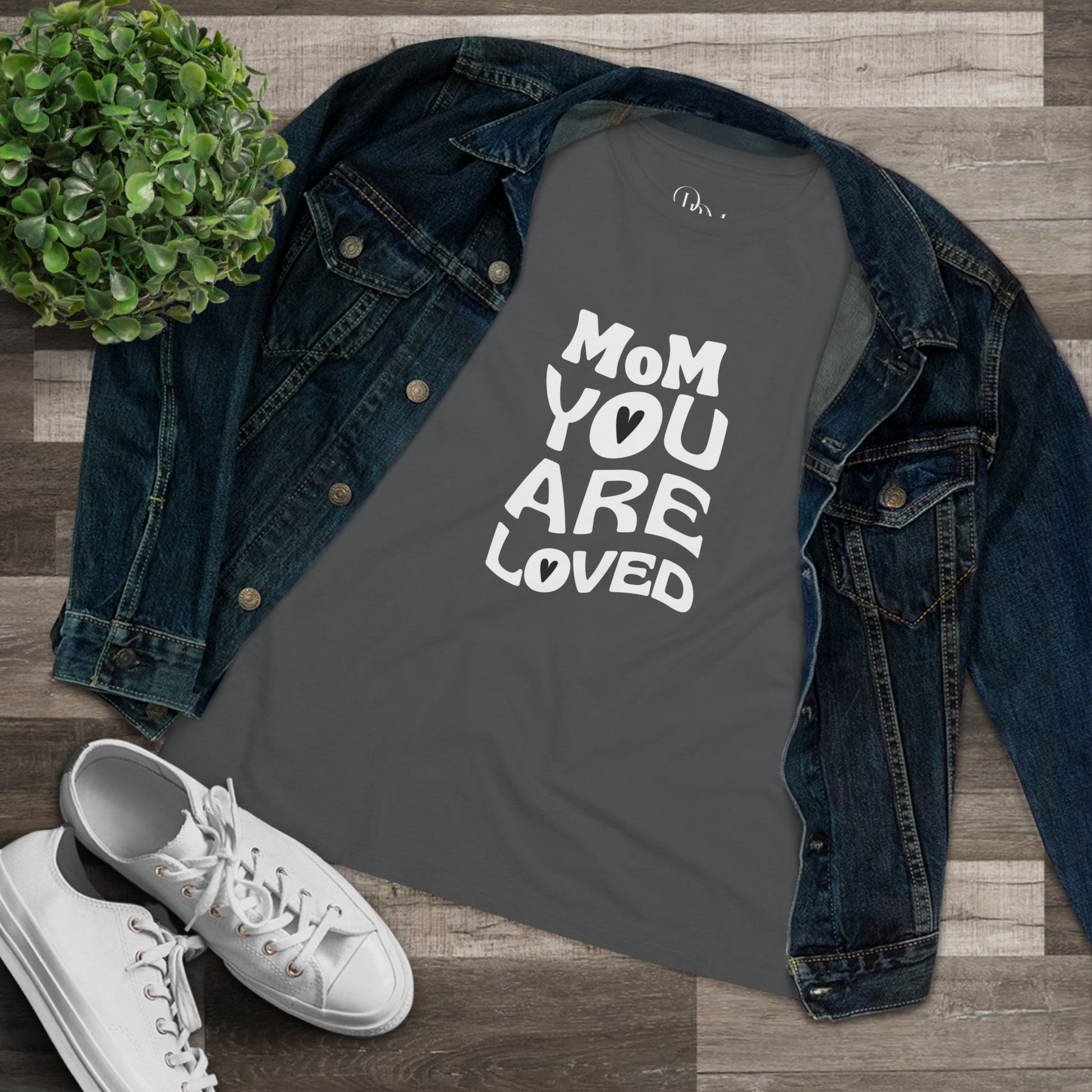Mom You Are Loved Cotton Tee, Gift for Mother's Day, Inspirational T-Shirt, Casual Wear, Women's Love Tee, Birthday or Celebration - DiRoMi