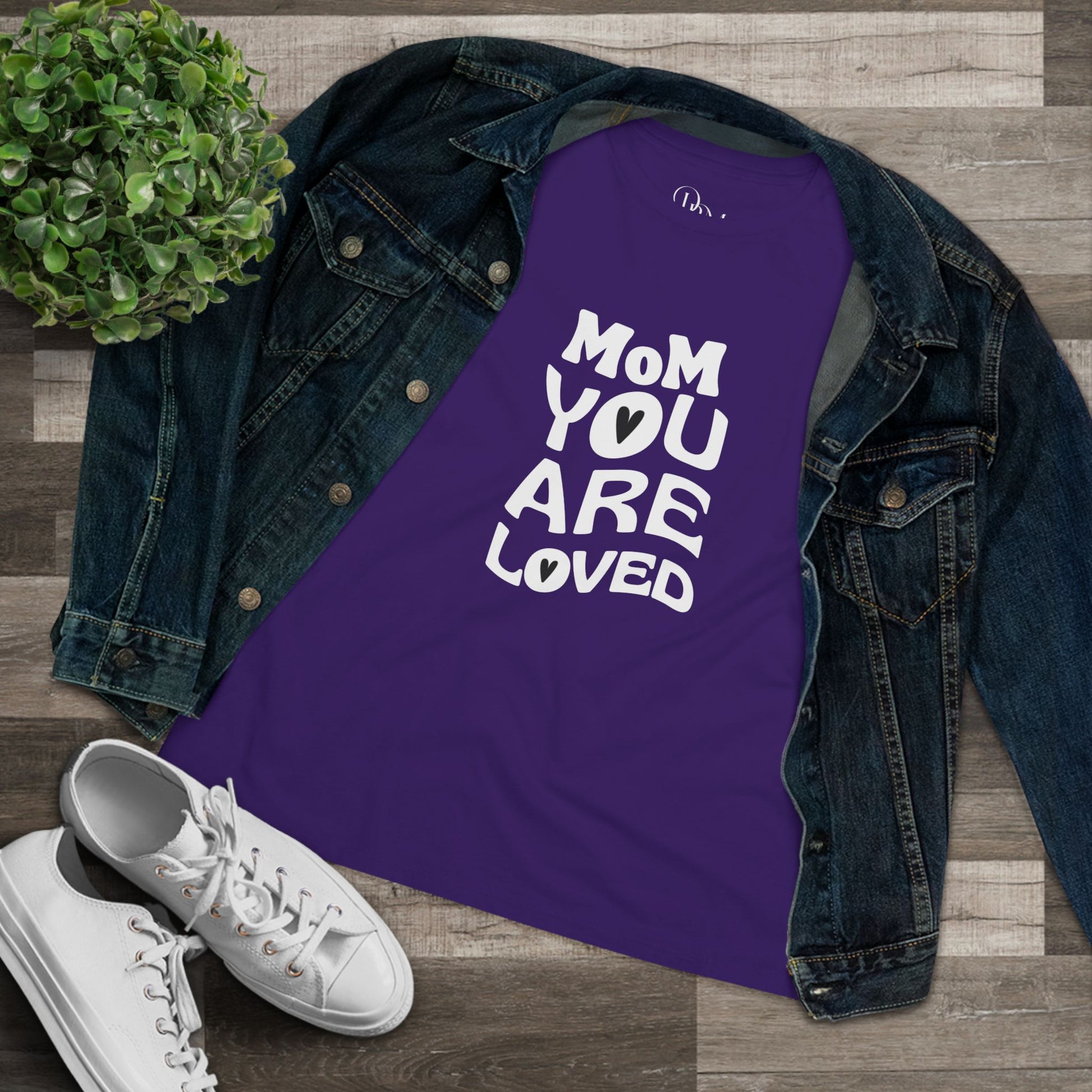 Mom You Are Loved Cotton Tee, Gift for Mother's Day, Inspirational T-Shirt, Casual Wear, Women's Love Tee, Birthday or Celebration - DiRoMi