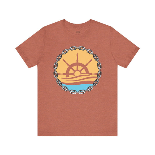 Nautical Adventure Unisex Tee, Beach Lover Gift, Summer Vibes, Ocean Spirit, Sailor Pride, Casual Everyday Wear, Sea, Ocean Tee - DiRoMi
