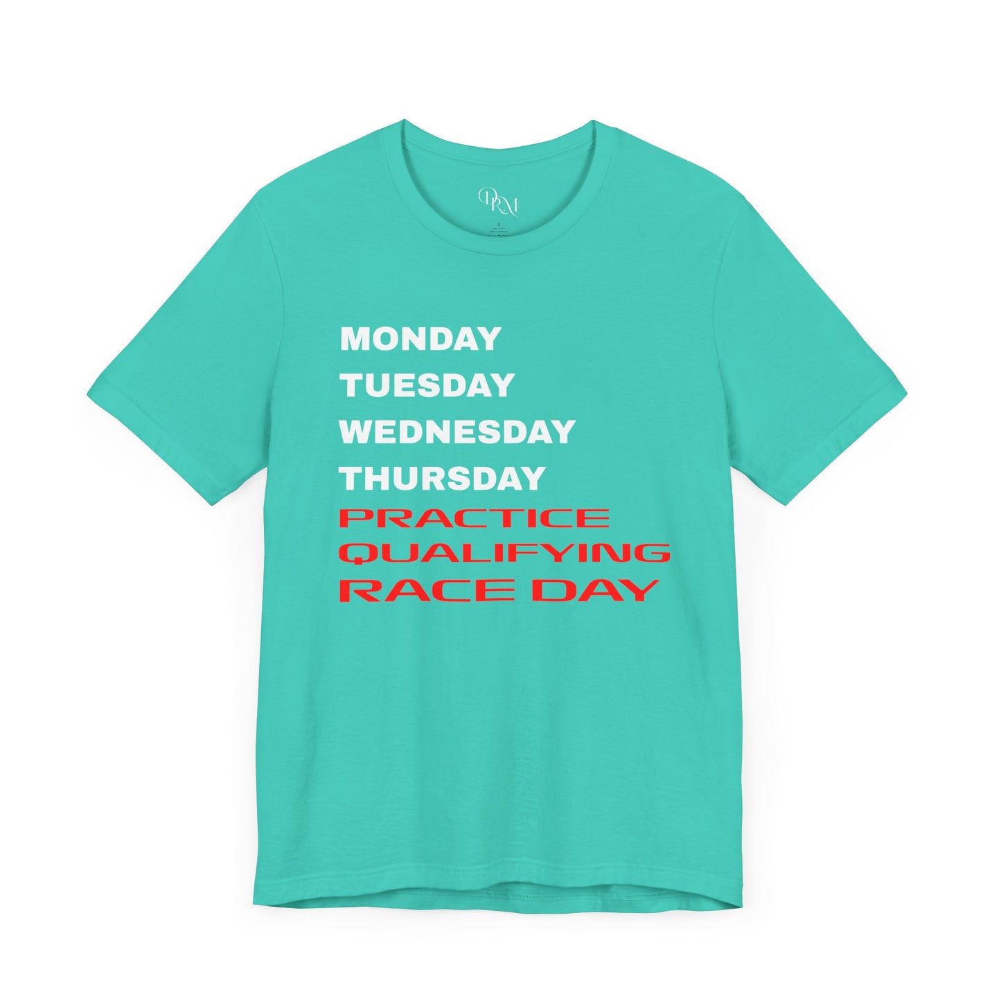 Race Day F1 Schedule Tee