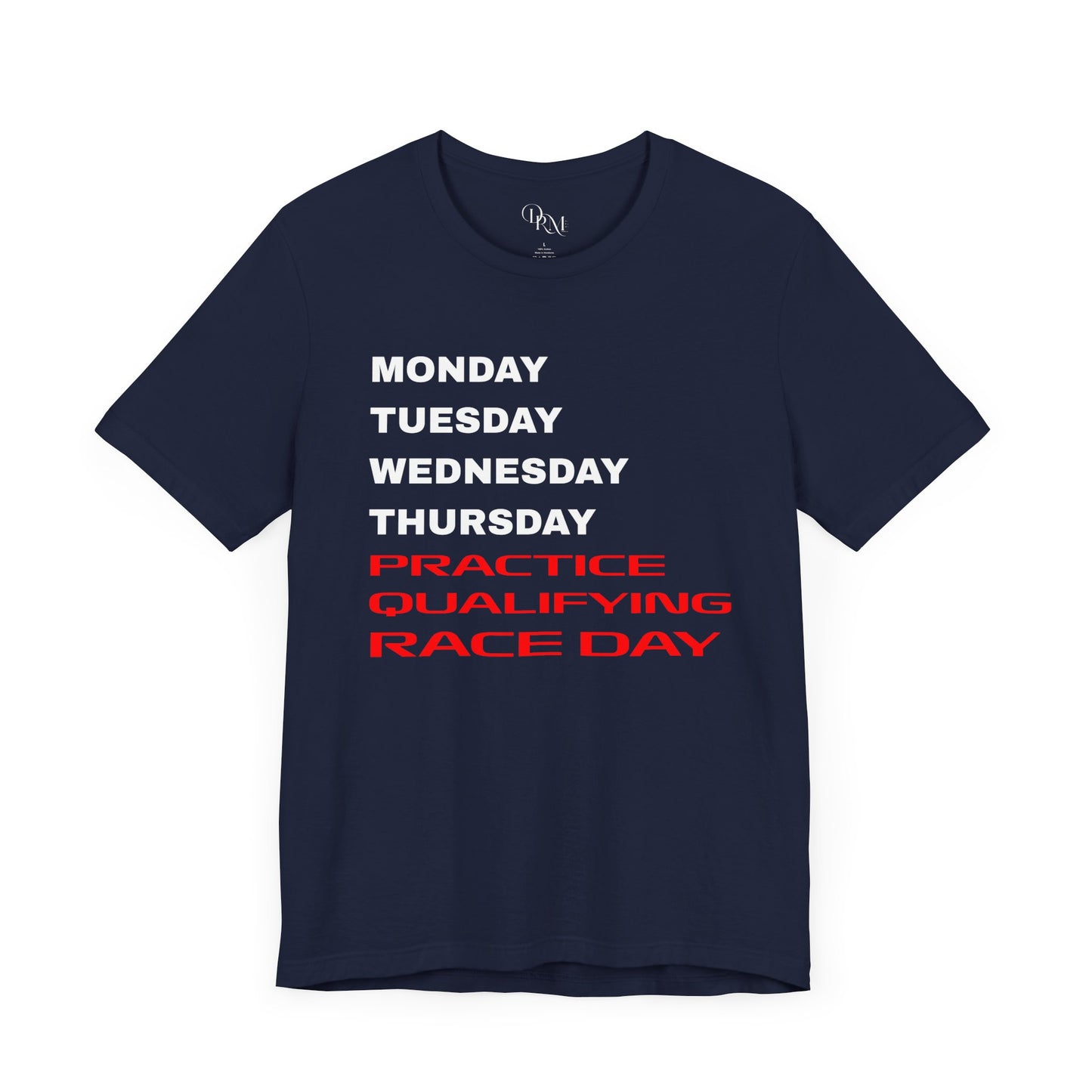 Race Day F1 Schedule Tee