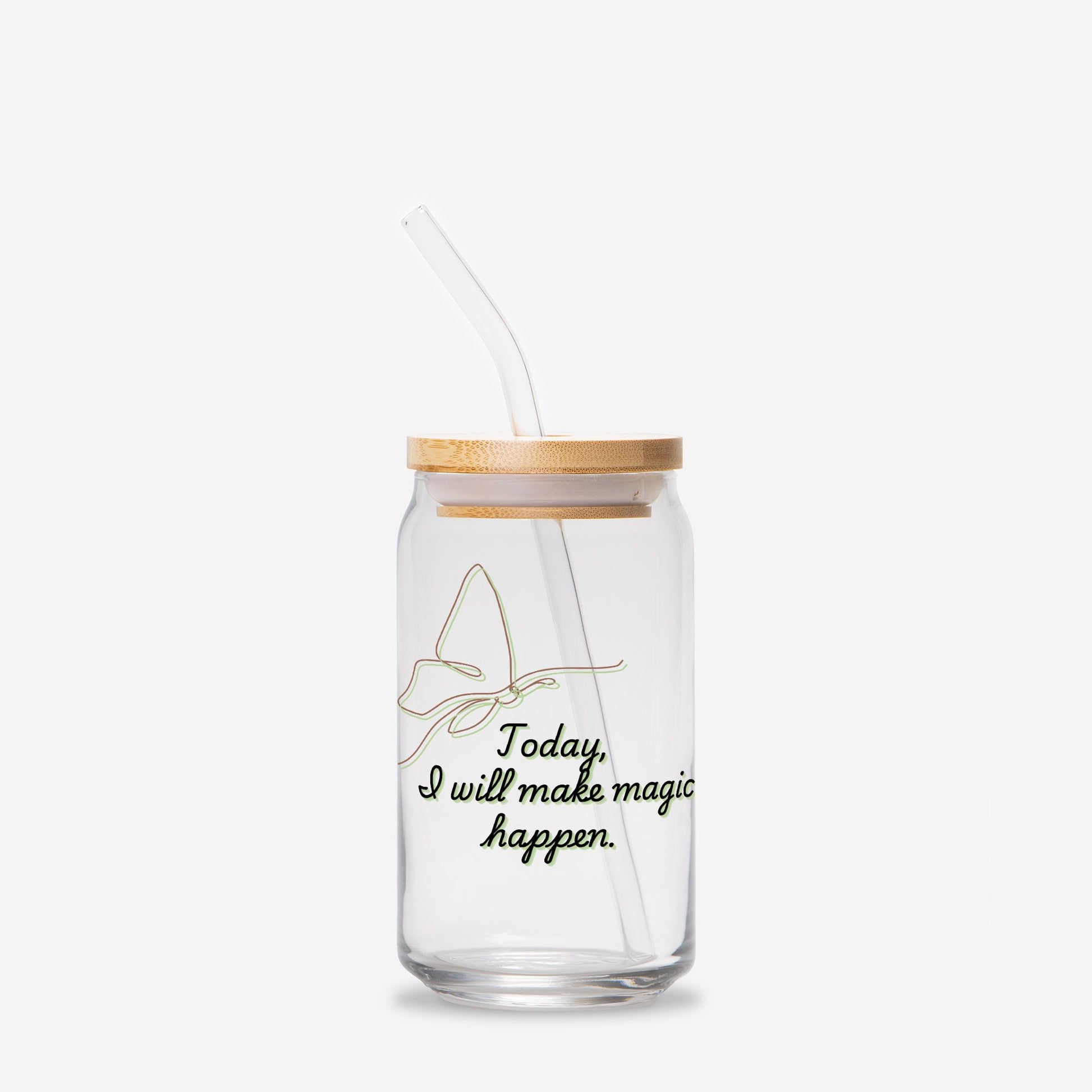 Sipper Glass, Glass Tumbler, Glass Can 16oz - DiRoMi