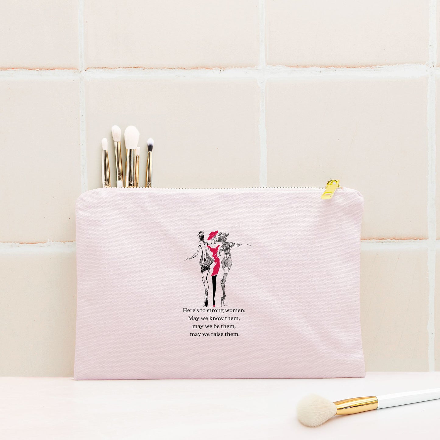 Strong Women Cosmetic Bag - DiRoMi