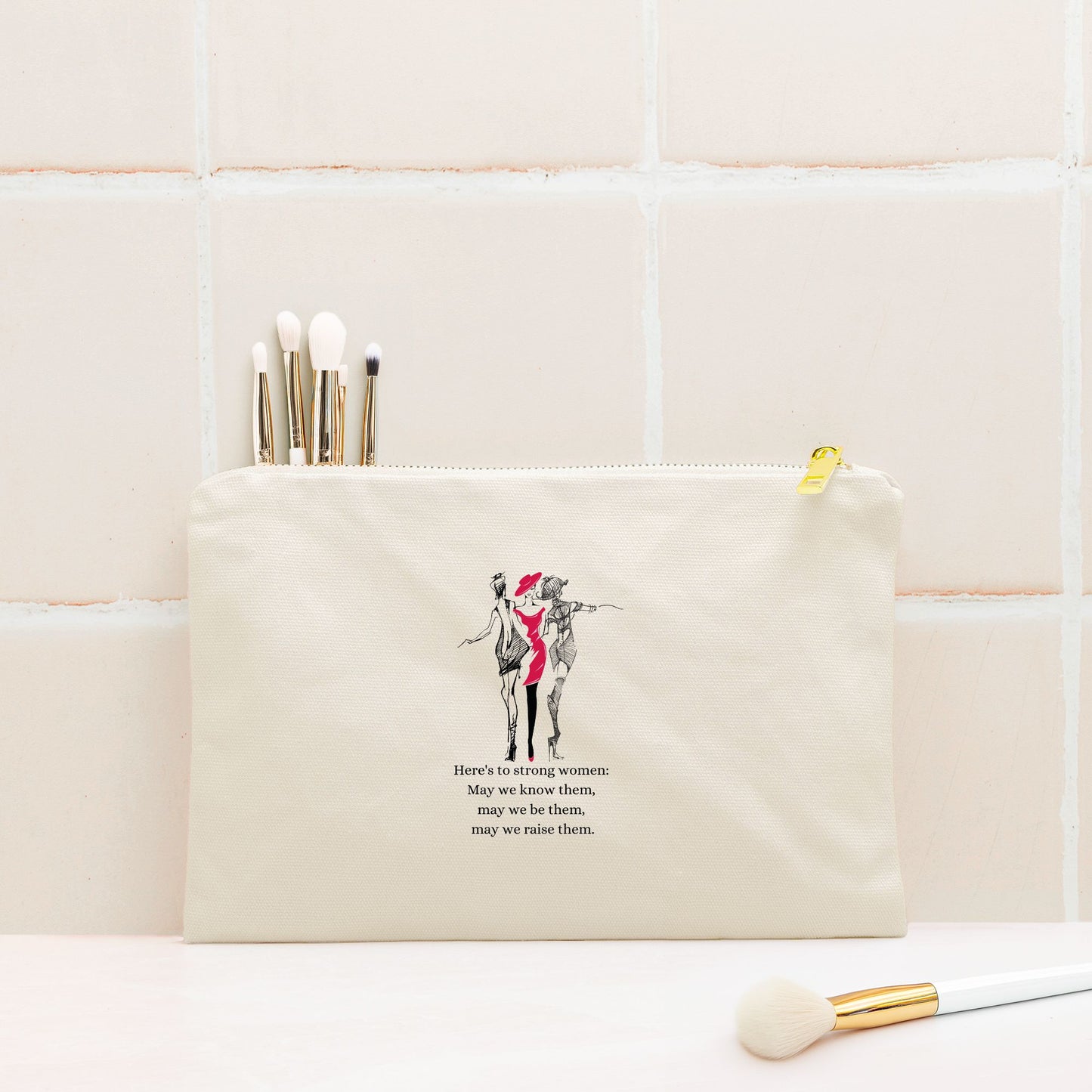 Strong Women Cosmetic Bag - DiRoMi