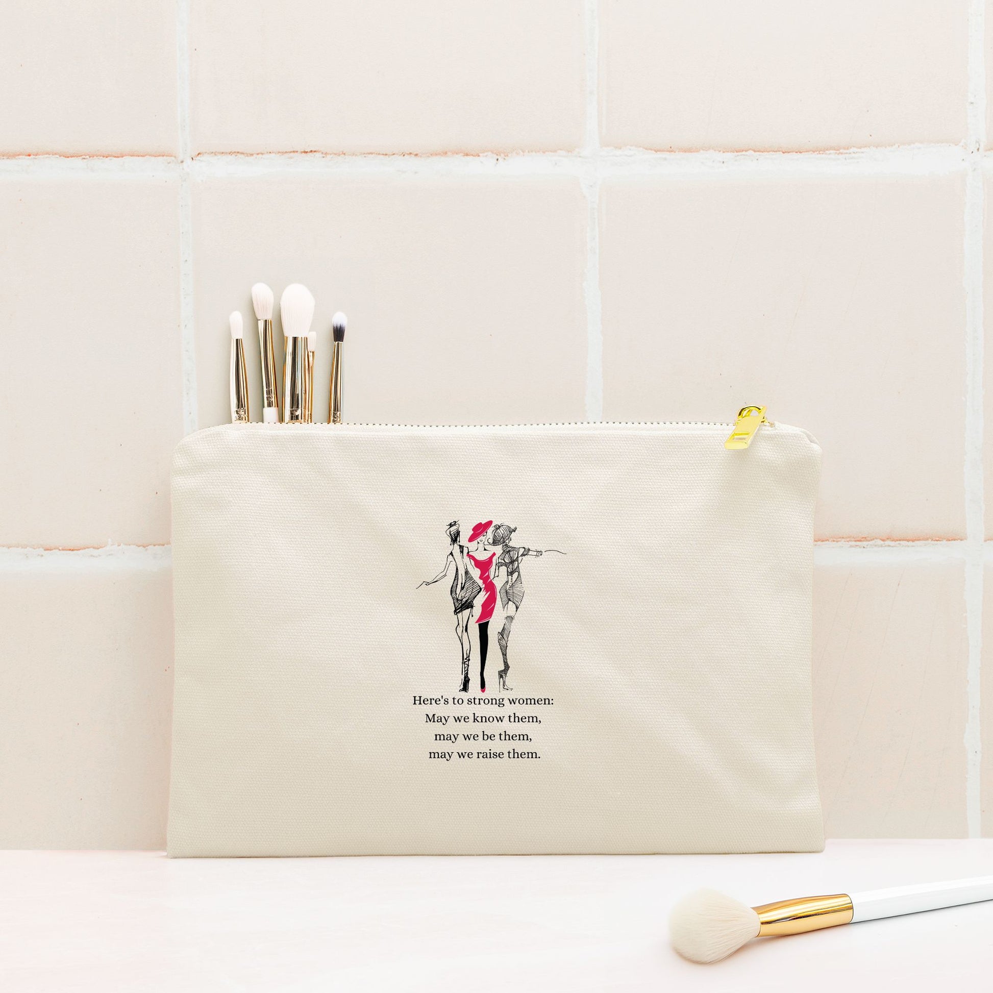 Strong Women Cosmetic Bag - DiRoMi