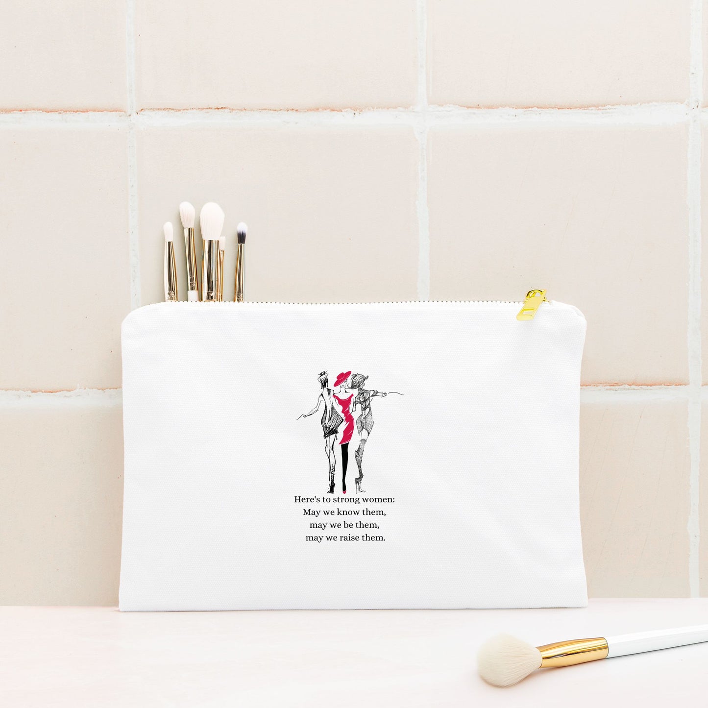 Strong Women Cosmetic Bag - DiRoMi