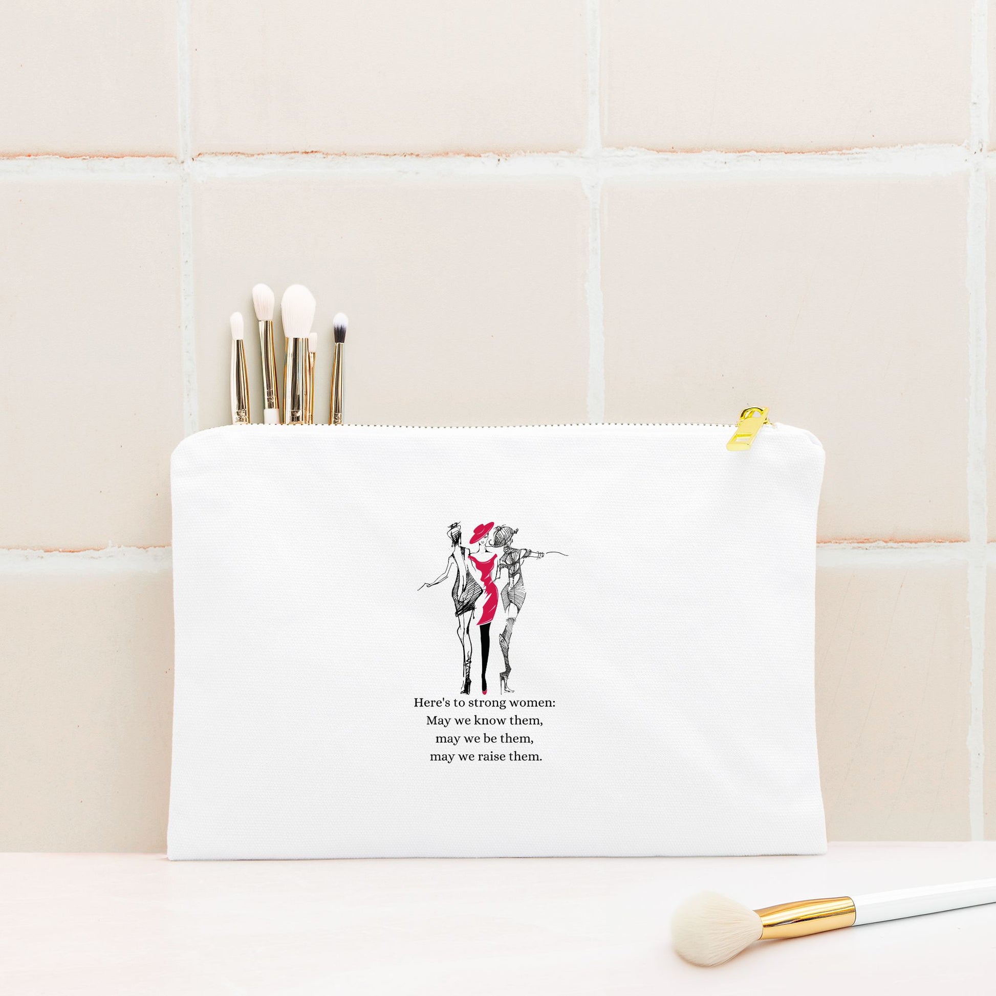 Strong Women Cosmetic Bag - DiRoMi