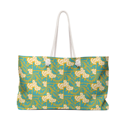 Summer Floral Pattern Weekender Bag - Travel Tote for Stylish Getaways