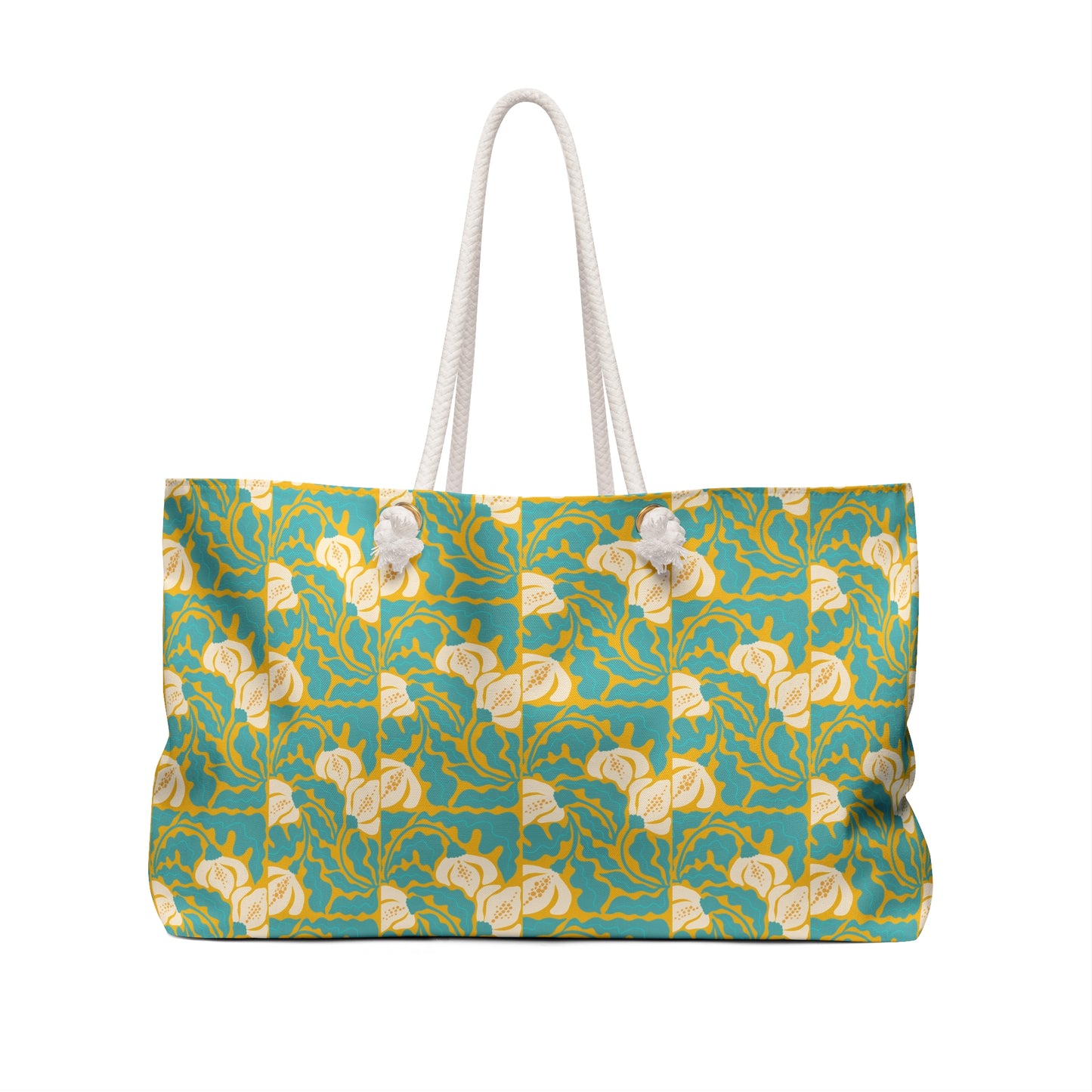 Summer Floral Pattern Weekender Bag - Travel Tote for Stylish Getaways