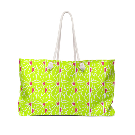 Summer Vibrant Floral Weekender Bag