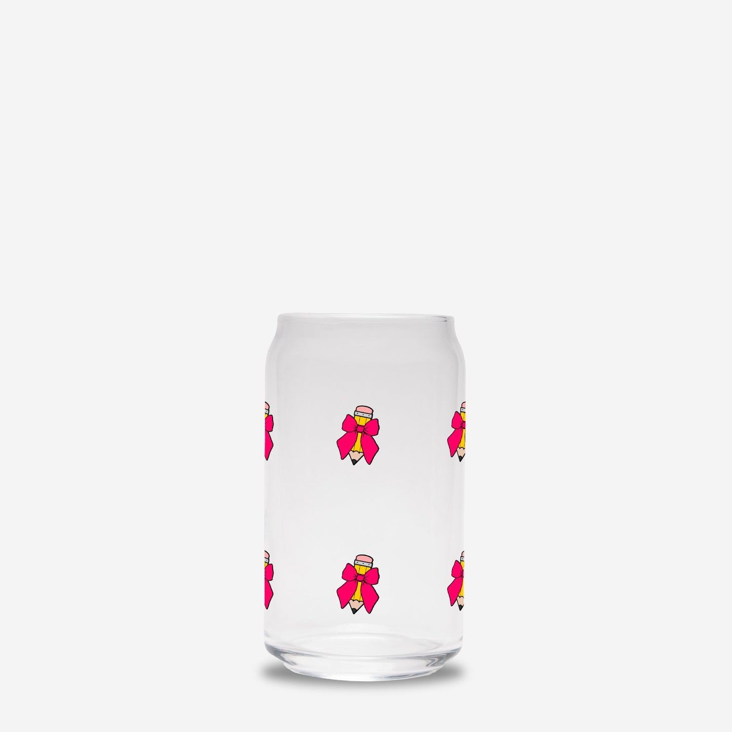 Teachers Glass Tumbler, Teacher gift, Gift for her, Glass Can 16oz - DiRoMi