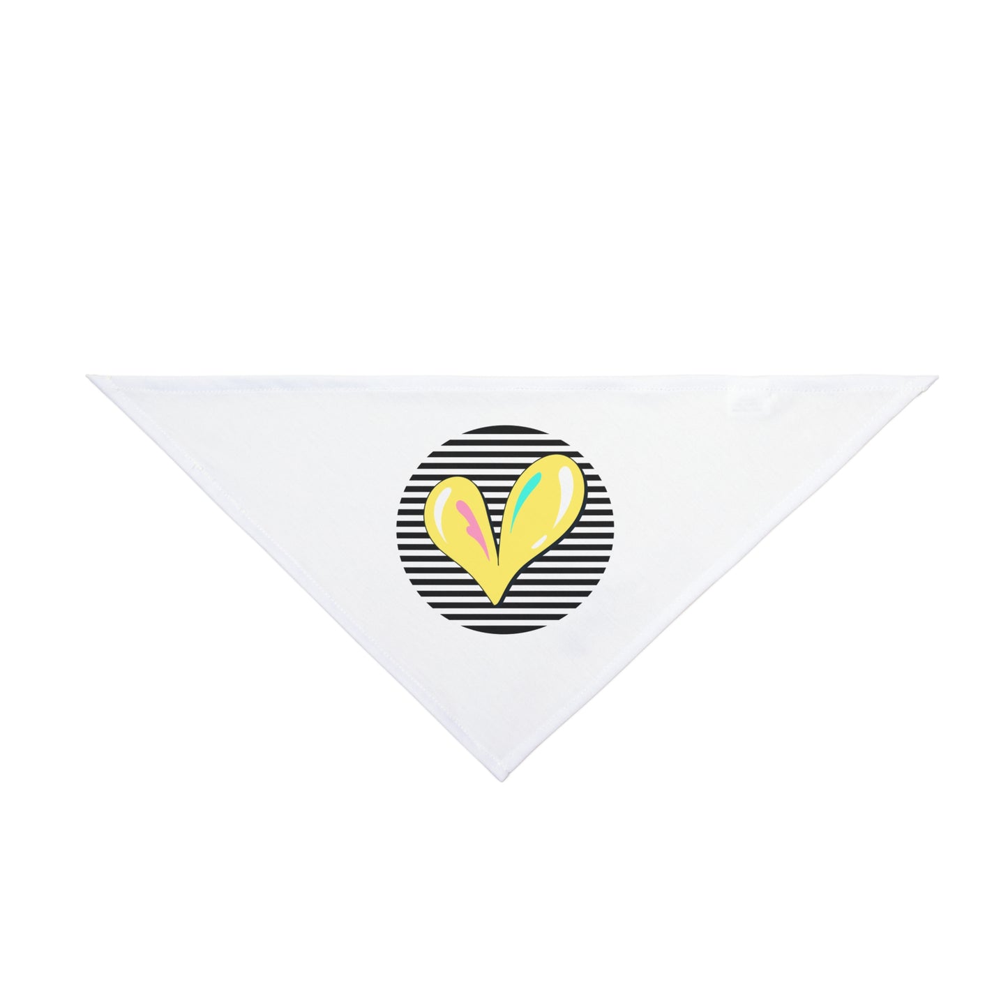 Trendy Pet Bandana with Heart Design - Perfect for Pet Lovers - DiRoMi