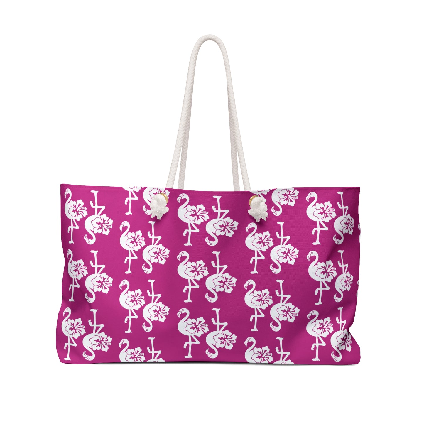 Tropical Flamingo Weekender Bag - Ideal for Travel & Beach Getaways