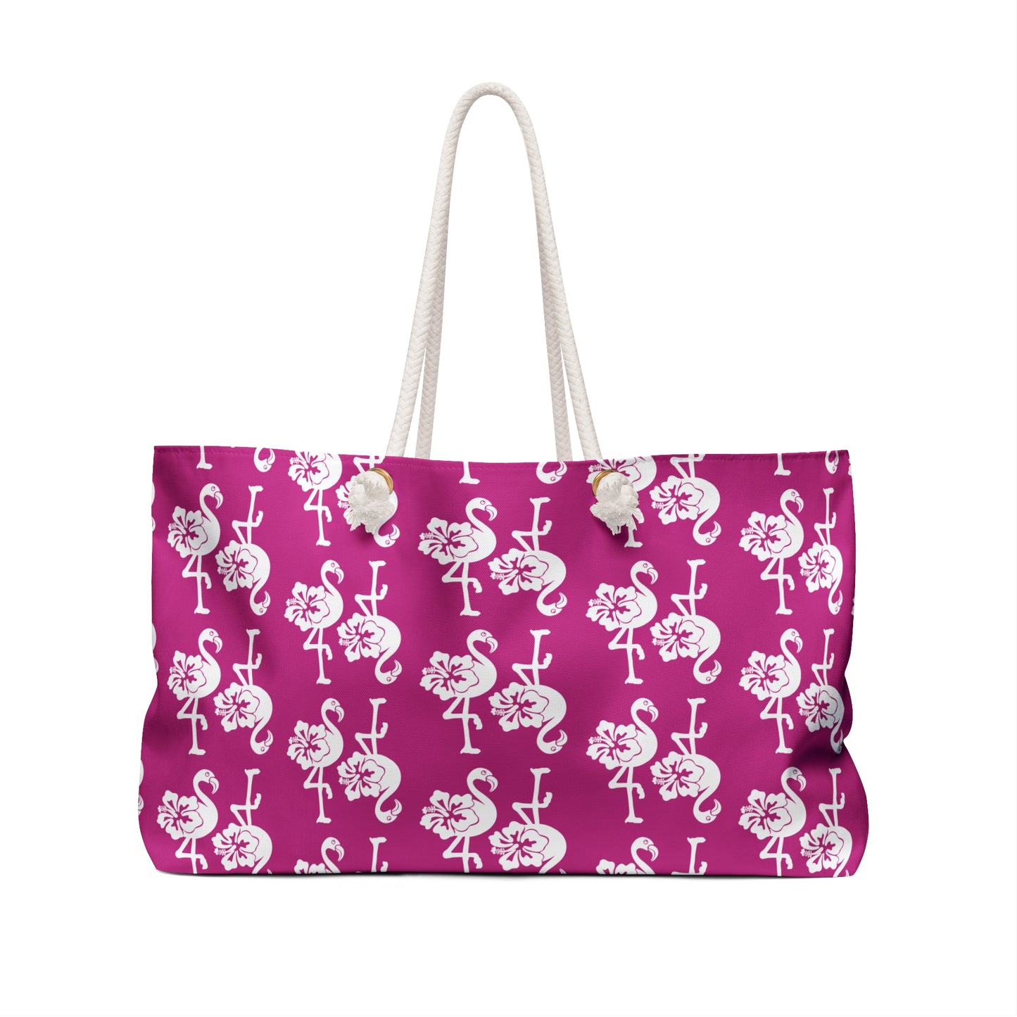 Tropical Flamingo Weekender Bag - Ideal for Travel & Beach Getaways