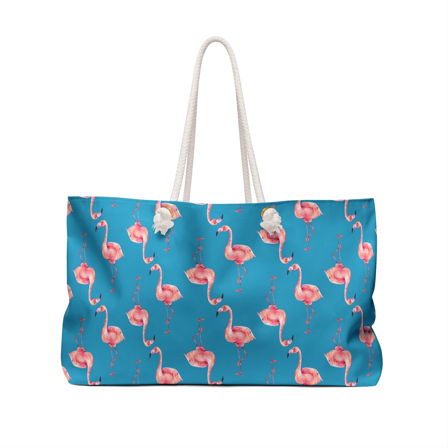 Vibrant Flamingo Weekender Bag