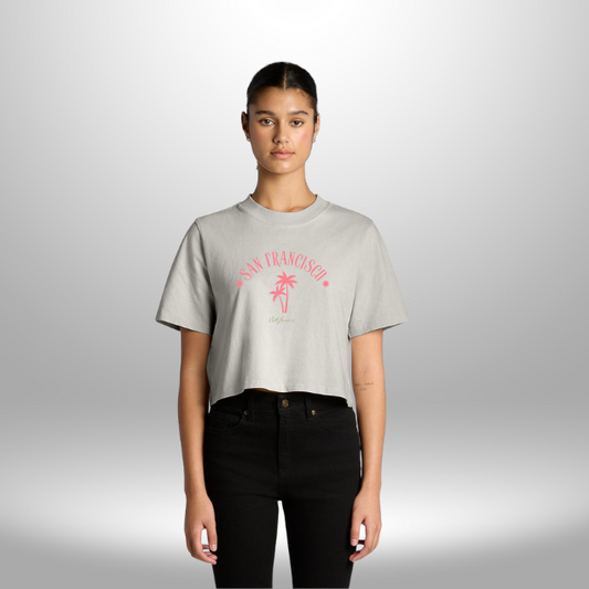 Women's Crop Tee, Crop top , Teen Heavy Faded Crop Tee - DiRoMi