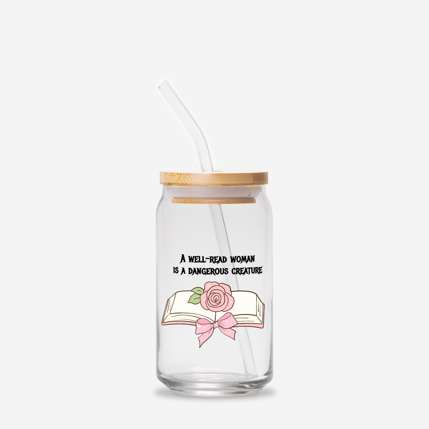 Bookish Glass tumbler 16oz