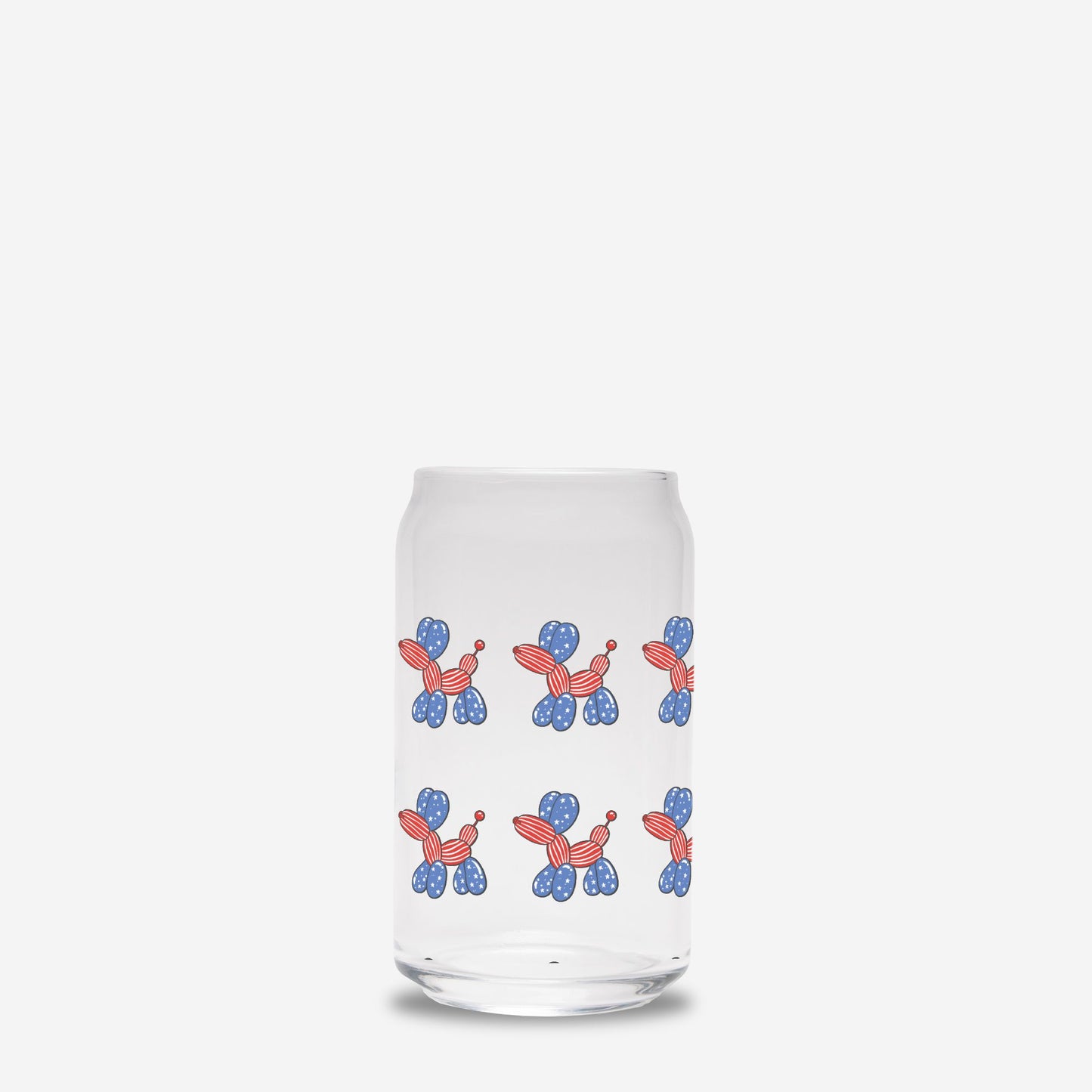 4th of July Glass Tumbler 16oz